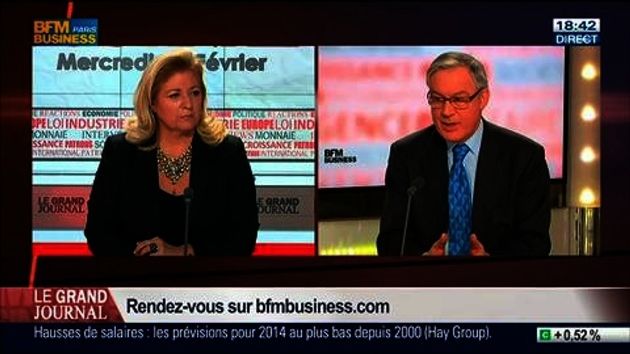 Christian Noyer, gouverneur de la Banque de France, dans Le Grand Journal – 12/02 3/4