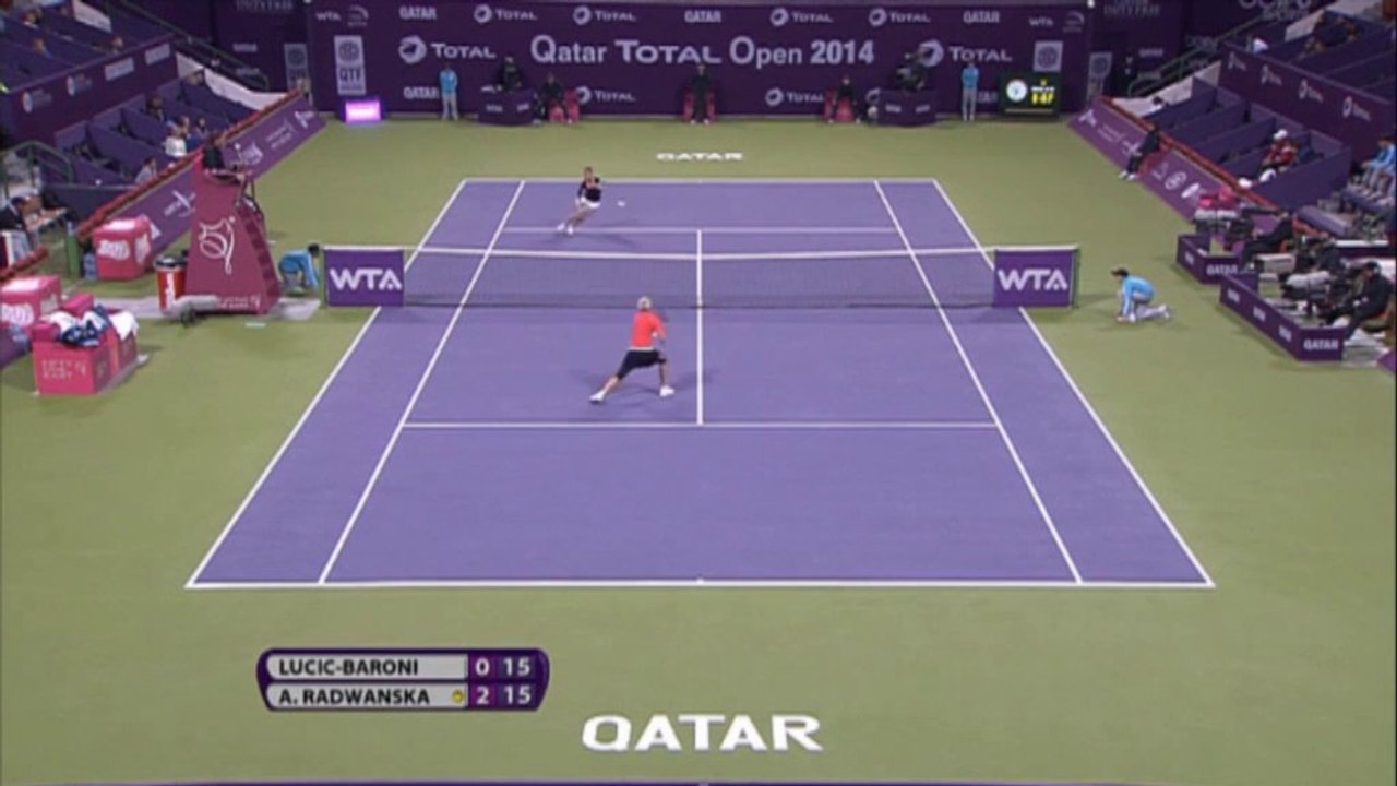 Doha: 'Blitzschlag' trifft Radwanska-Gegnerin