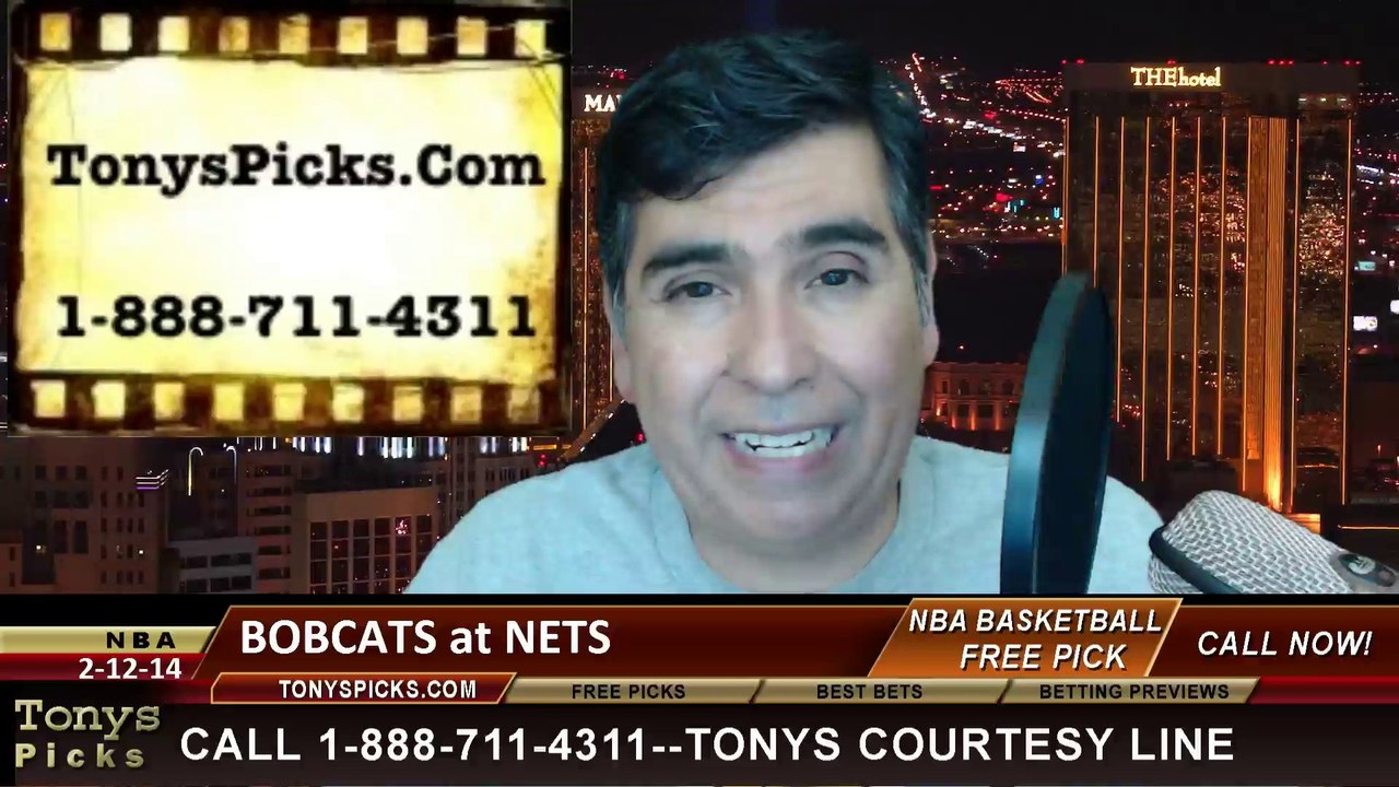 Brooklyn Nets vs. Charlotte Bobcats Pick Prediction NBA Pro Basketball Odds Preview 2-12-2014