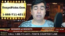 Houston Rockets vs. Washington Wizards Pick Prediction NBA Pro Basketball Odds Preview 2-12-2014
