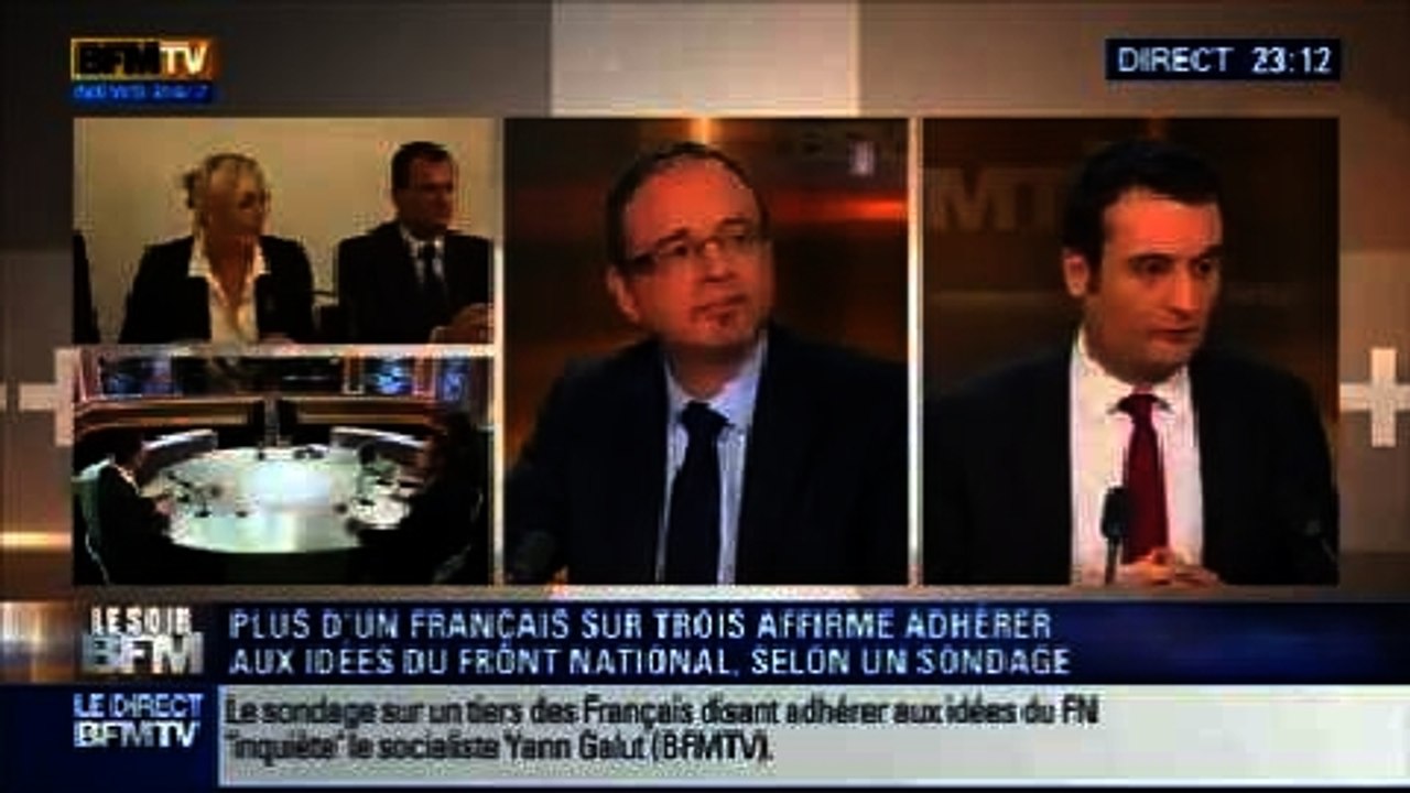 Le Soir BFM: Un tiers des français "adhèrent aux idées du Front National" - 12/02 6/7