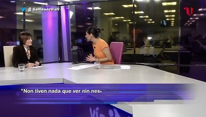 Entrevista a Rocío Mosquera Álvarez "Conselleira de Sanidade" en V televisión [12-02-2014]