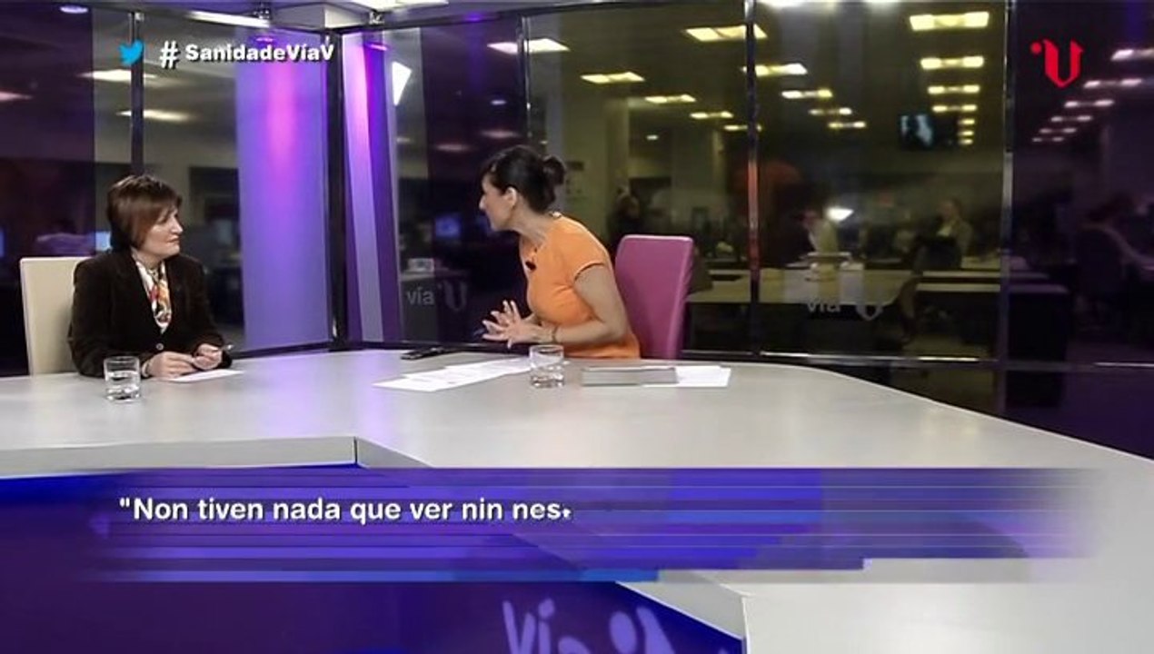 Entrevista a Rocío Mosquera Álvarez "Conselleira de Sanidade" en V televisión [12-02-2014]
