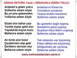 ADNAN ÖZTÜRK YAZDI - ARDAHAN'A GİDEN YOLCU @ ARDAHAN ŞİİRLERİ