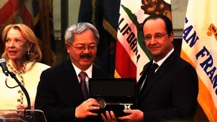 Hollande praises tech industry in San Francisco