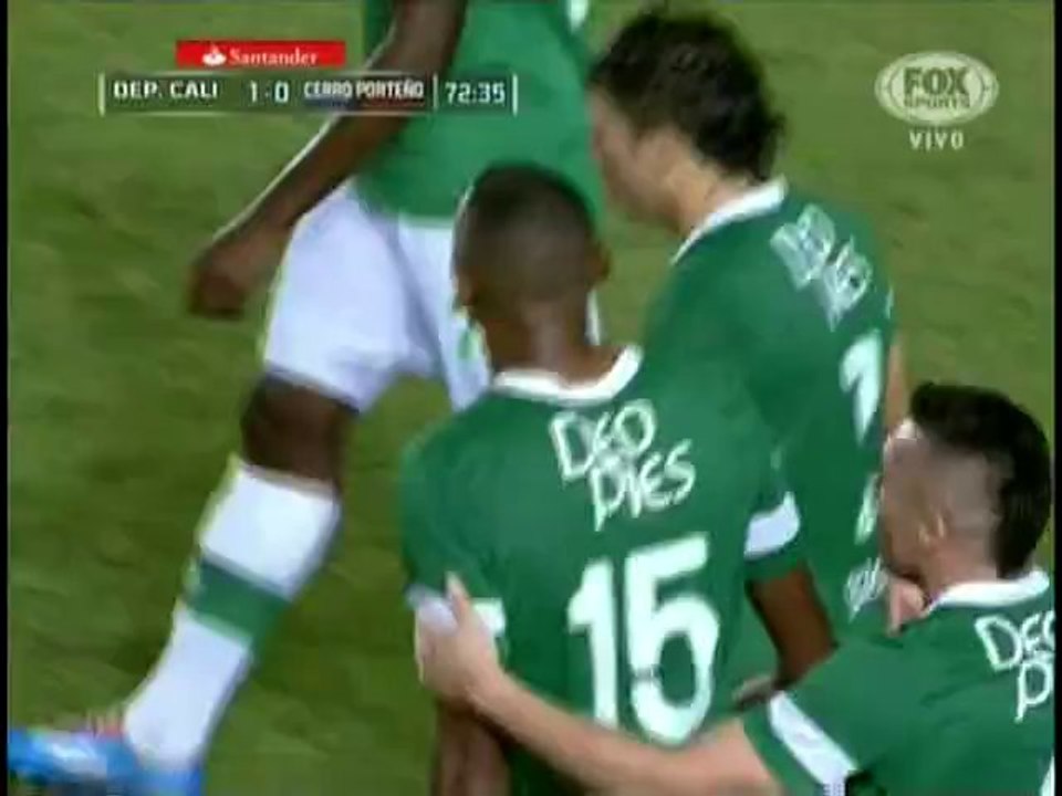 DEPORTIVO CALI 1X0 CERRO PORTEÑO FEBRERO 12 DE 2014 COPA LIBERTADORES