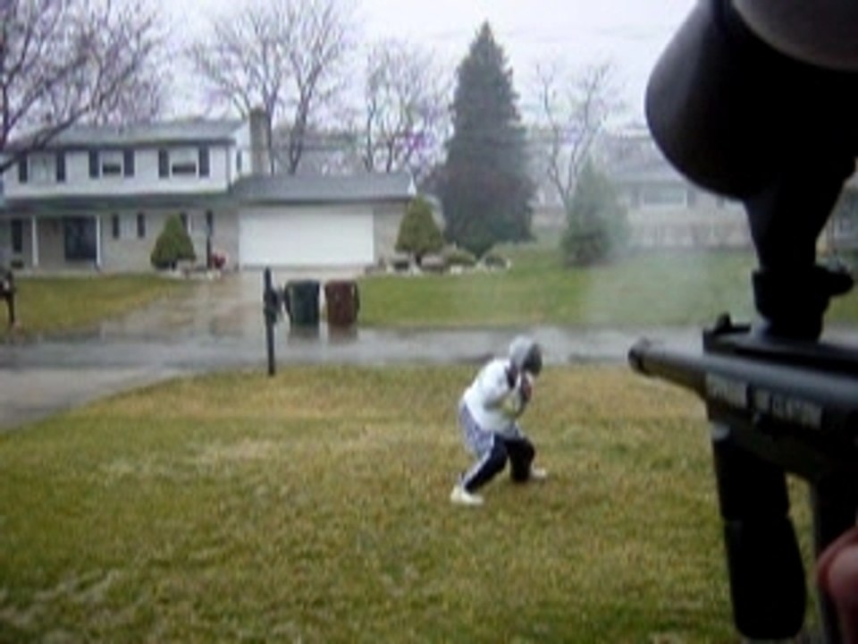 paintball neck shot