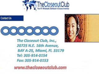 wholesale clothing closeout