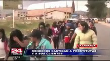 Rondas castigaron a meretrices y parroquianos en club nocturno de Cajamarca