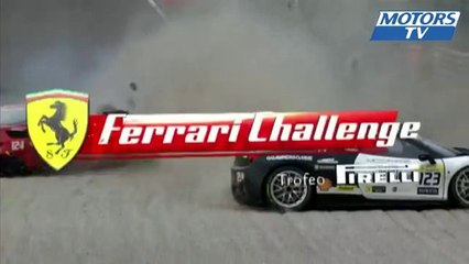 Ferrari Challenge Monza 2013 Big Crash