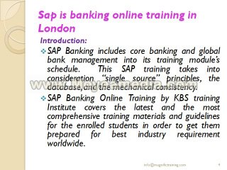 sap is banking online training in usa