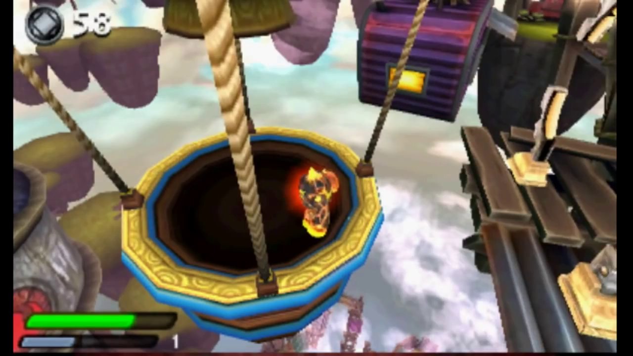 Skylanders Swap Force 3DS Chapter 1 - Sky Docks & Opening (Dark Wash Charger Gameplay)