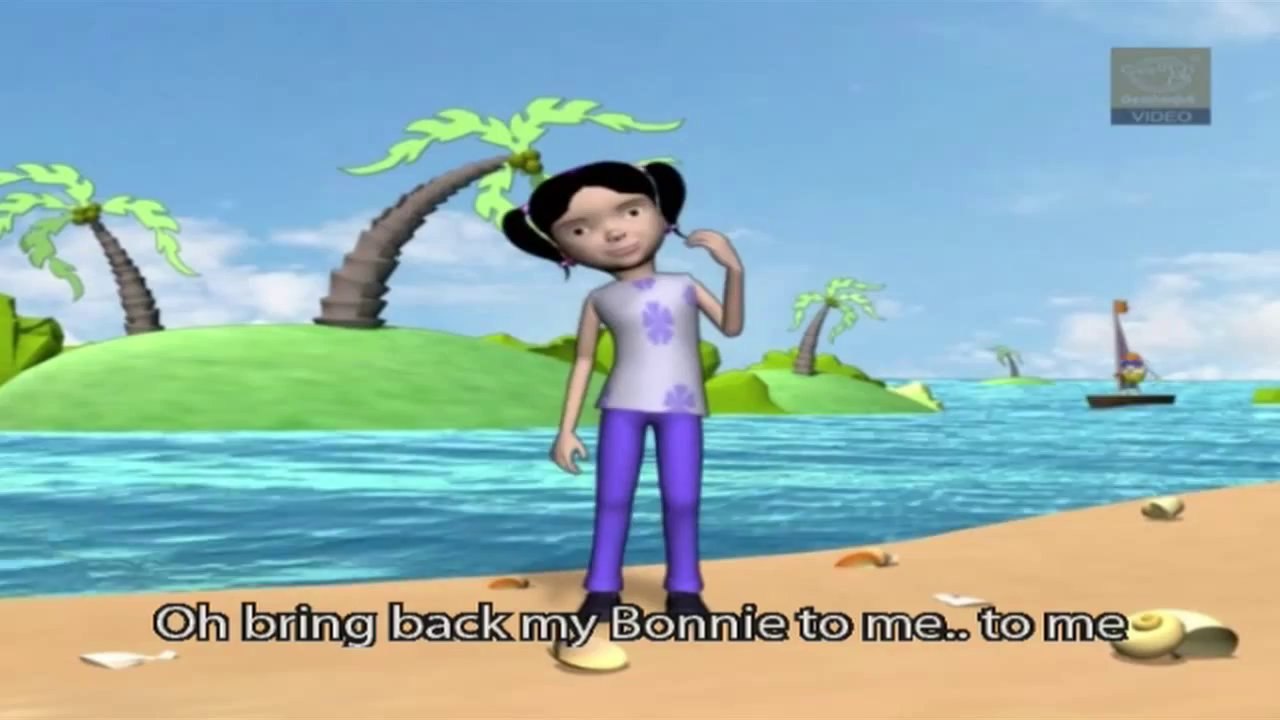 Nursery Rhymes Lullabies - My Bonnie Lies Over the Ocean - With Lyrics