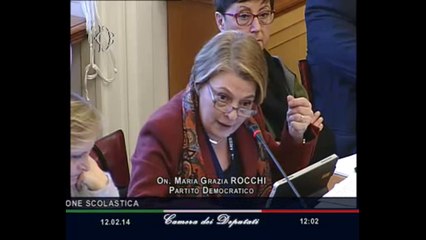 Roma - Dispersione scolastica, audizione Rossi Doria (12.02.14)