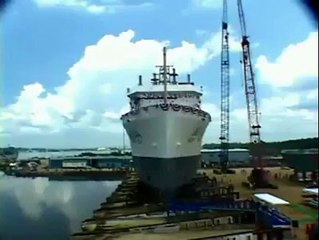 Launch New Ship Into Sea