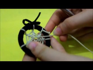 Cách đan vòng Dreamcatcher kiểu mới- kiểu bát quái