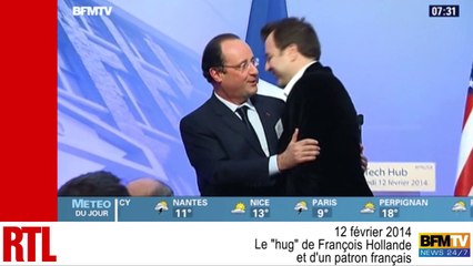 Le "hug" de François Hollande à un patron français