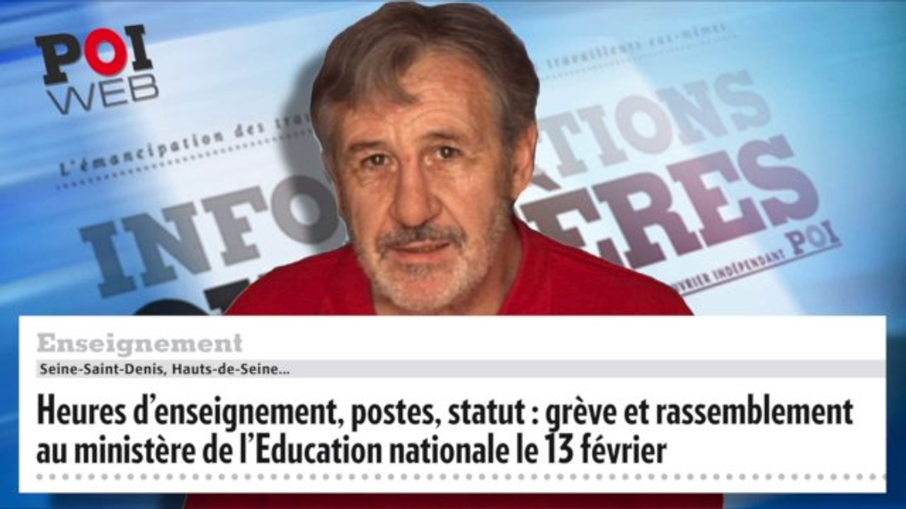 Informations Ouvrières, le 13 février 2013