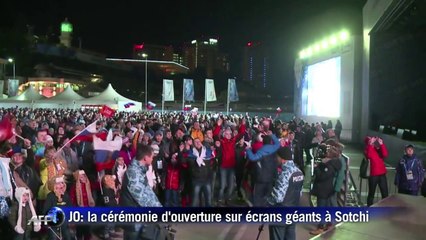 JO-2014: La cérémonie d'ouverture sur écrans géants à Sotchi