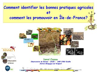 1ere journée mondiale des sols : Daniel Cluzeau