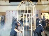 Sunny Leone in cage