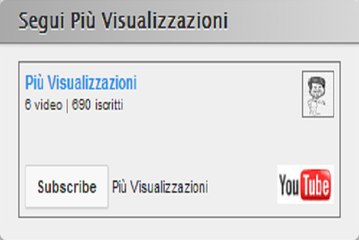 Installare il Widget Youtube