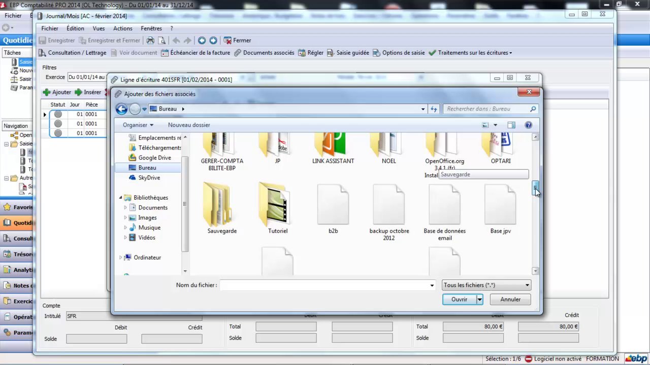Tutoriel la sasie par journal sur EBP Comptabilité Open Line