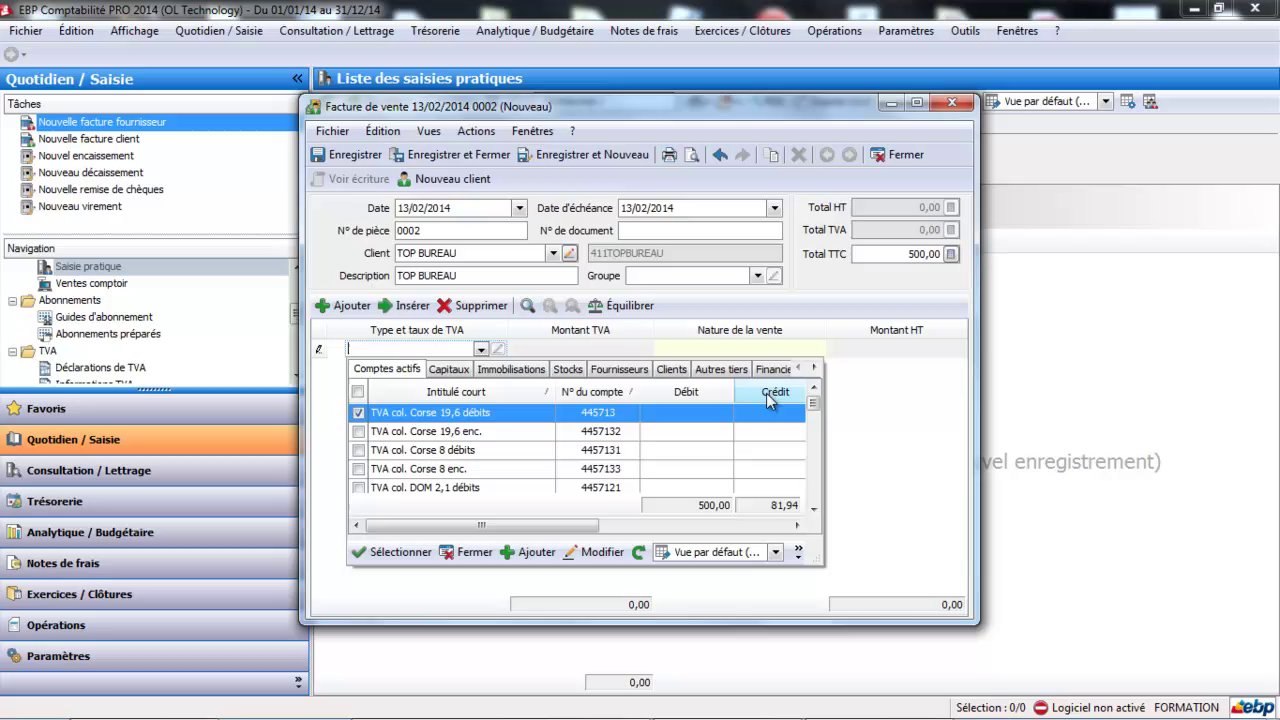 Tutoriel La saisie pratique sur EBP Comptabilité Open Line