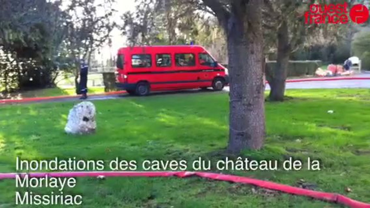 Inondations des caves du château de la Morlaye