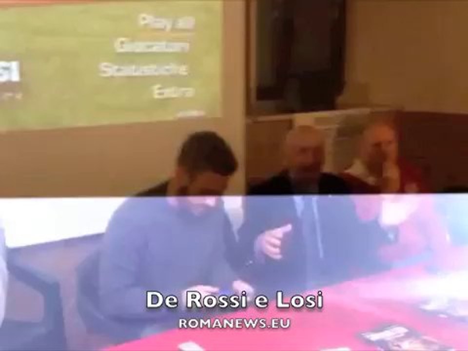 De Rossi e Losi presentano il libro "Core de Roma"