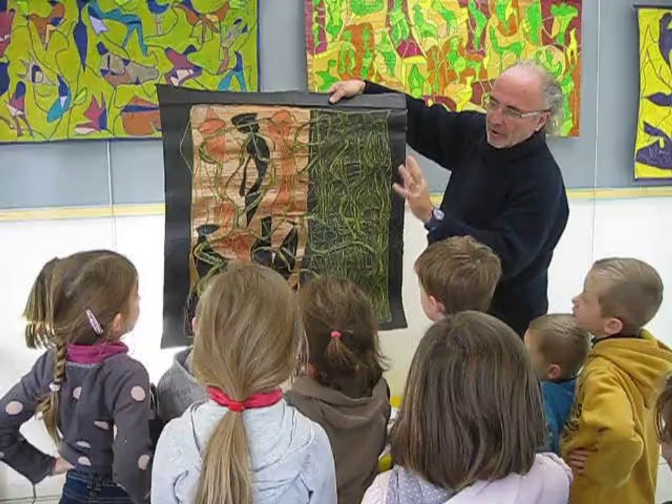 Ecole Sainte Jeanne d'Arc de Wimille : à la rencontre d'un artiste