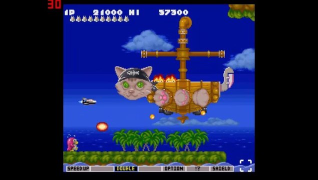 Test de parodius snes (sans le micro)