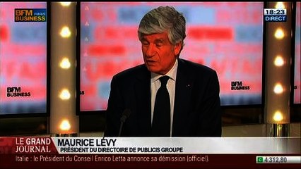 Maurice Lévy, président-directeur général de Publicis Groupe, dans Le Grand Journal – 13/02 2/4