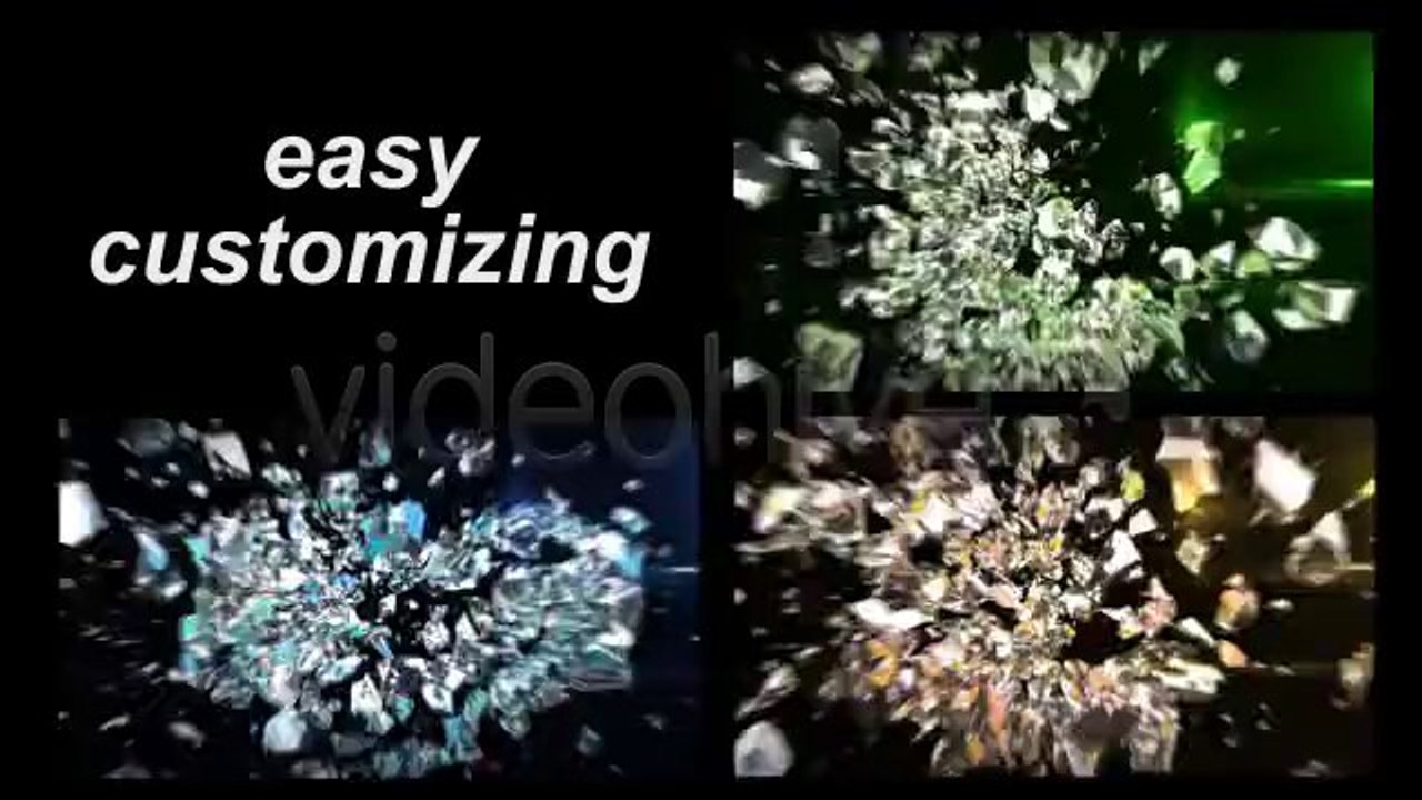 Glass Logo Shatter - After Effects Template