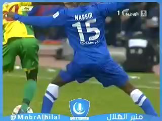 الشوط الاول من مباراة الهلال ونجران في دوري جميل