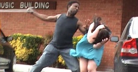 Stupid Guy Hits Girlfriend And The Unexpected Happens