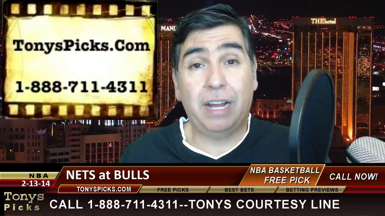 Chicago Bulls vs. Brooklyn Nets Pick Prediction NBA Pro Basketball Odds Preview 2-13-2014
