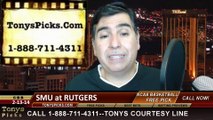 Rutgers Scarlet Knights vs. SMU Mustangs vs. Pick Prediction NCAA College Basketball Odds Preview 2-14-2014