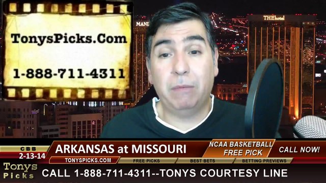 Missouri Tigers vs. Arkansas Razorbacks Pick Prediction NCAA College Basketball Odds Preview 2-13-2014