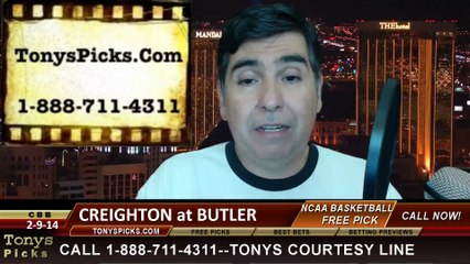 Download Video: Butler Bulldogs vs. Creighton Blue Jays Pick Prediction NCAA College Basketball Odds Preview 2-13-2014