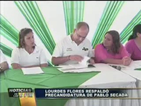 Noticias de las 6: Lourdes Flores firme en su respaldo a Pablo Secada (1/2)