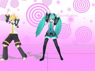 URA OTOME LOVERS -MMD- Miku y Len