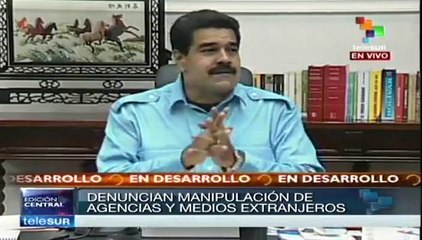 Maduro presenta pruebas de la violencia opositora