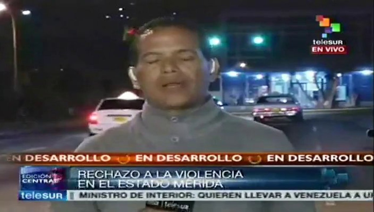 Guardia Nacional mantienen en vigia las calles de Mérida, Venezuela