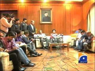 Ch Nisar on Taliban Talks-14 Feb 2014