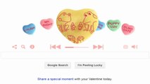 Happy Valentine's Day Google Doodle (2014)