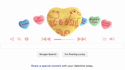 Happy Valentine's Day Google Doodle (2014)