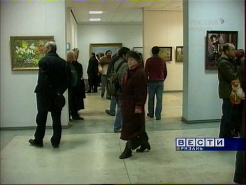 Выставка Весна 2009 . Художник Алексей Акиндинов. Картина Танец смерти . 3 апреля 2009.