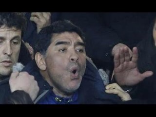 Napoli-Roma - L'arrivo di Maradona al San Paolo -2- (12.02.14)