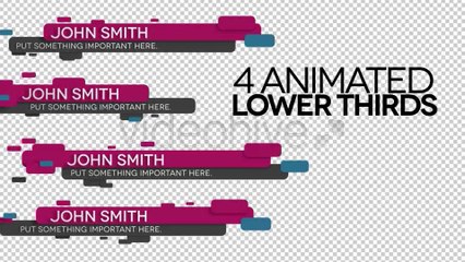 Floating Lower Thirds - After Effects Template